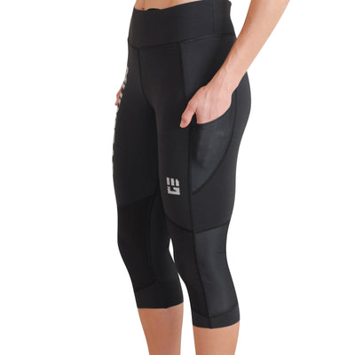 Mudgear maker of Women’s Flex-fit Compression Capri Leggings (Race logo)